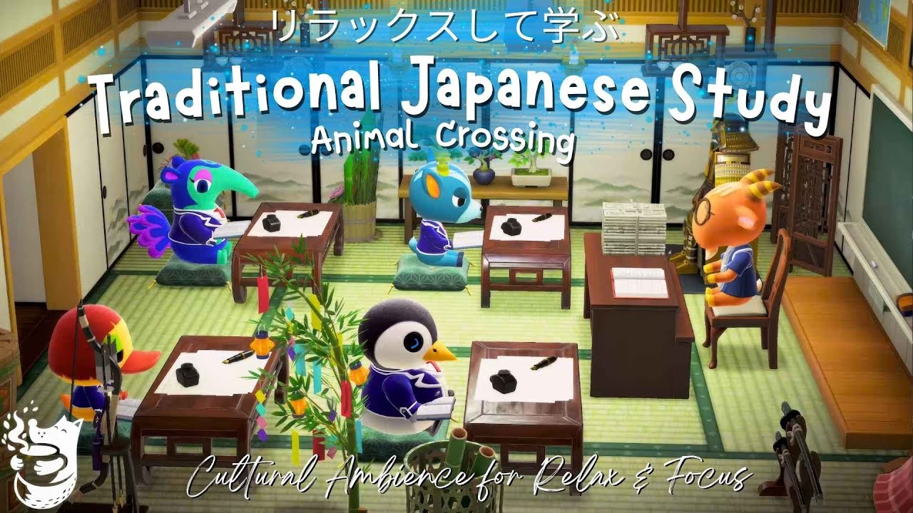 Traditional Japanese Study Caf&eacute; 🎎🍵 Animal Crossing Vibes with Cultural Ambience for Relax & Focus