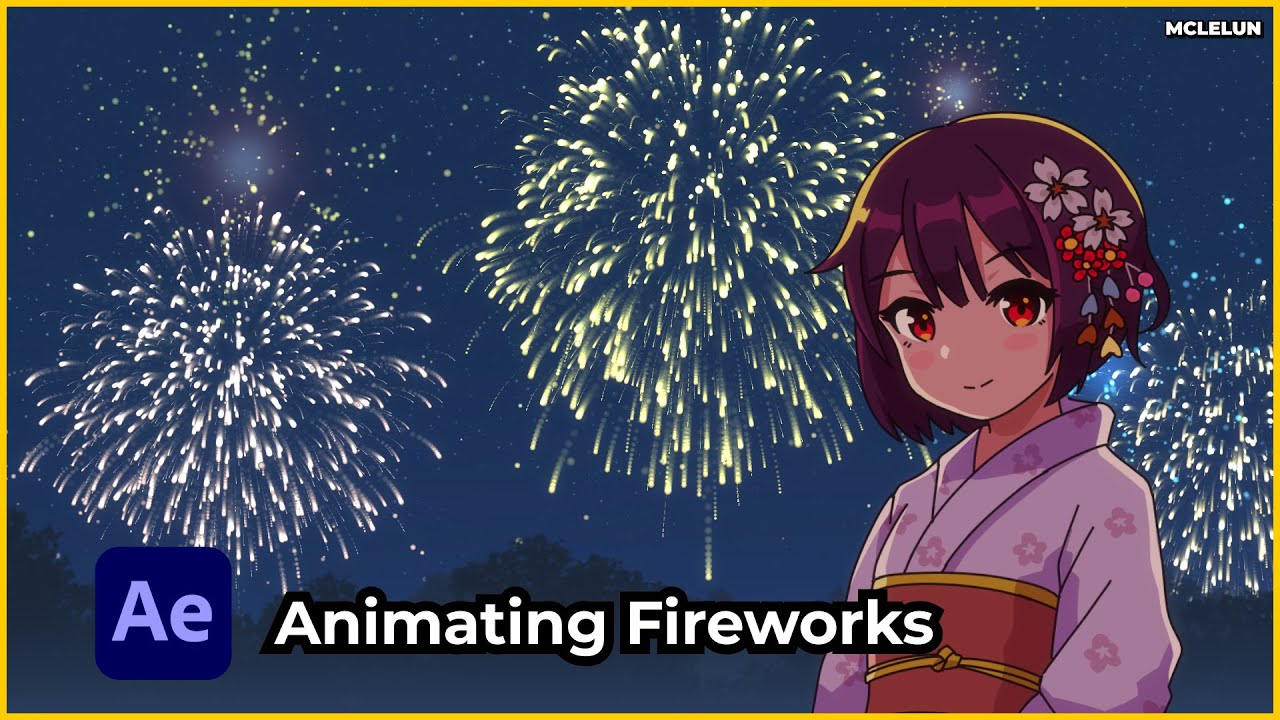 Animating Fireworks using After Effects Default Plugin For Anime Scene