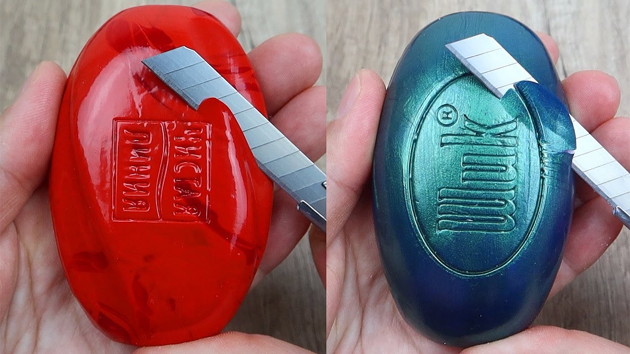Relaxing Soap Cutting ASMR. Satisfying Soap and lipstick cutting. Corte de jabón - 814