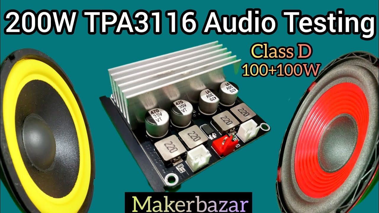 I Bought the World's Smallest 200W Amplifier | Makerbazar Audio Gear