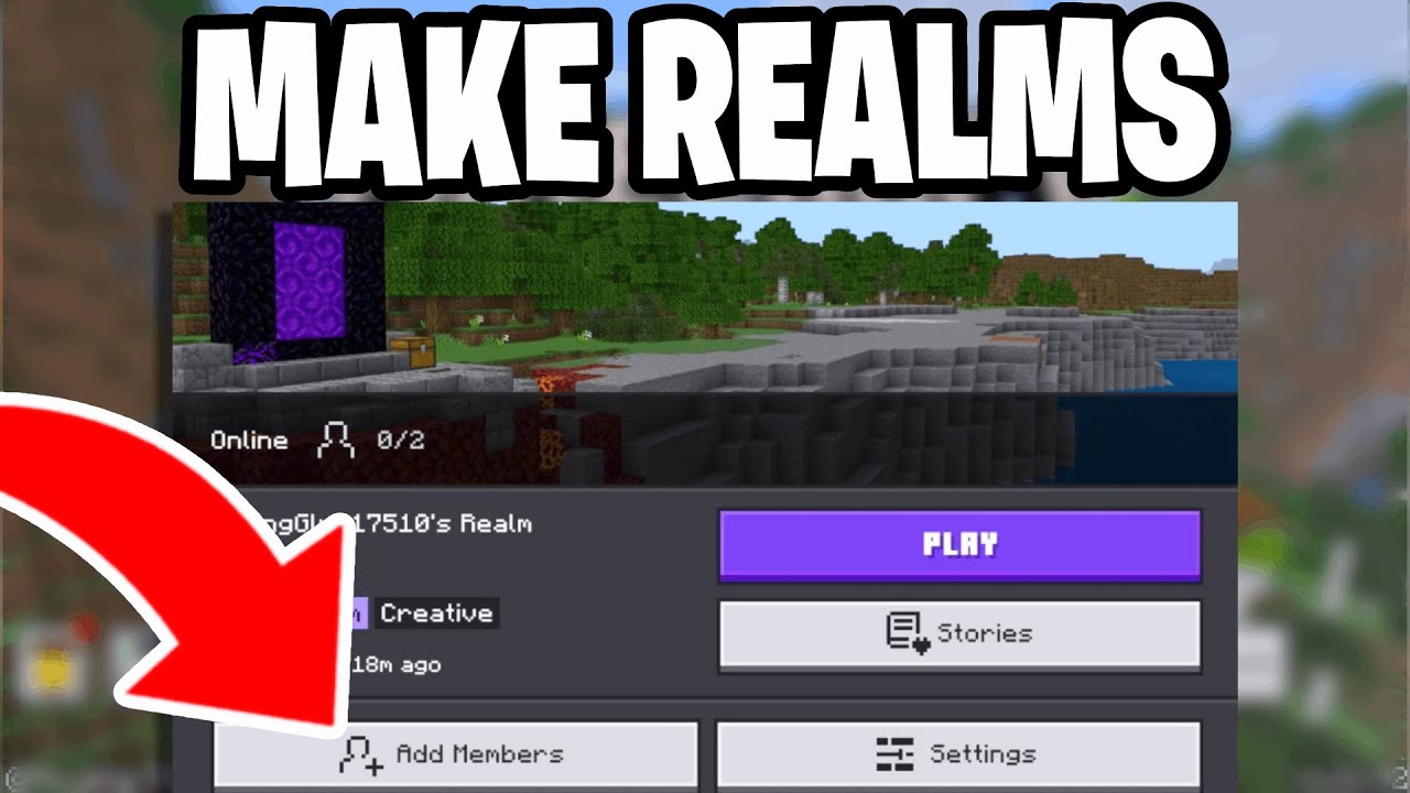 How To Make Realm In Minecraft Bedrock 2025! - Xbox, PS5, Android, IOS, PC, Switch