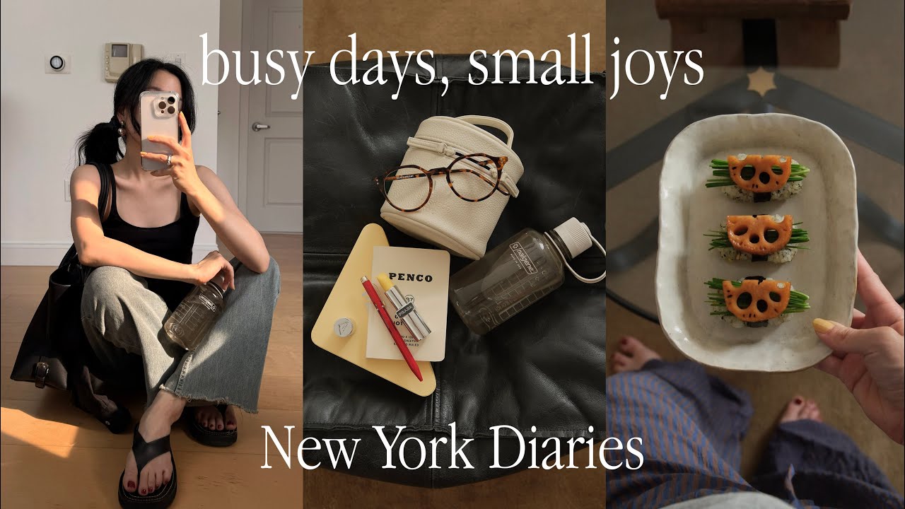 Busy days, Small joys 🌞 바빠도 소확행은 챙기는 뉴욕 직장인 | 소호에서 쇼핑하고 | 요즘 빠진 집밥 메뉴들 [Eng Sub]