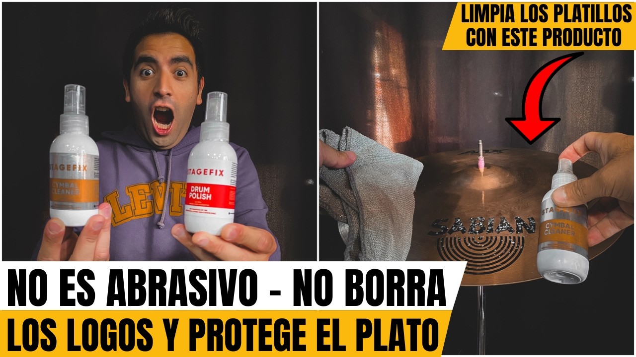 El MEJOR PRODUCTO para LIMPIAR los PLATILLOS y la BATERIA 🥁: CYMBAL CLEANER y DRUM POLISH 🧴