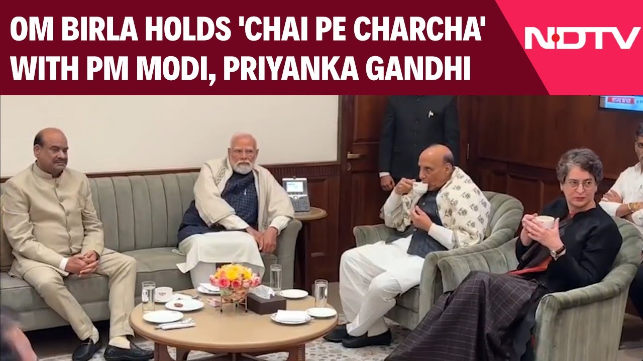 Winter Session | Om Birla Meets MPs After Winter Session: PM Modi, Priyanka Gandhi In Attendance