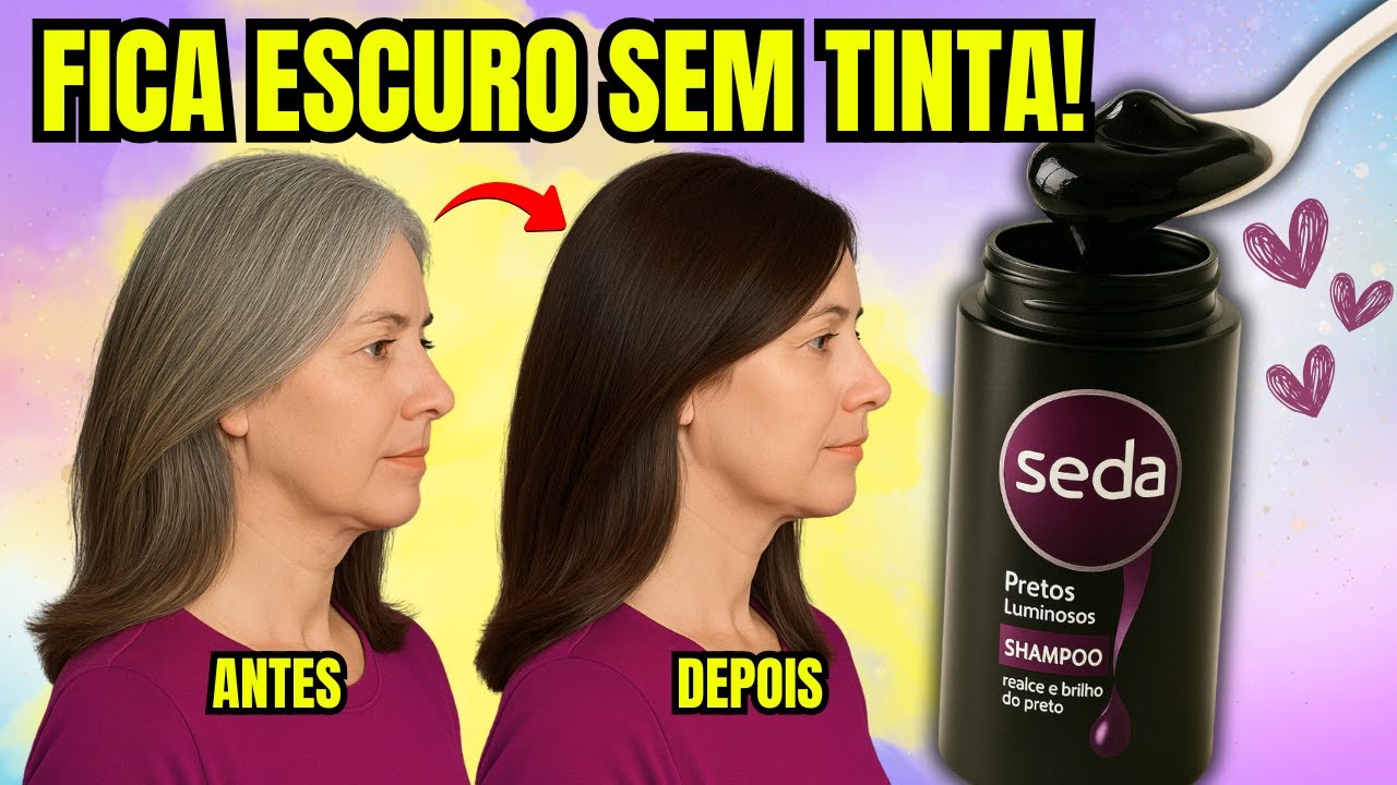 NUNCA MAIS PINTE O CABELO! Isso ESCURECE CABELO BRANCO NATURALMENTE!