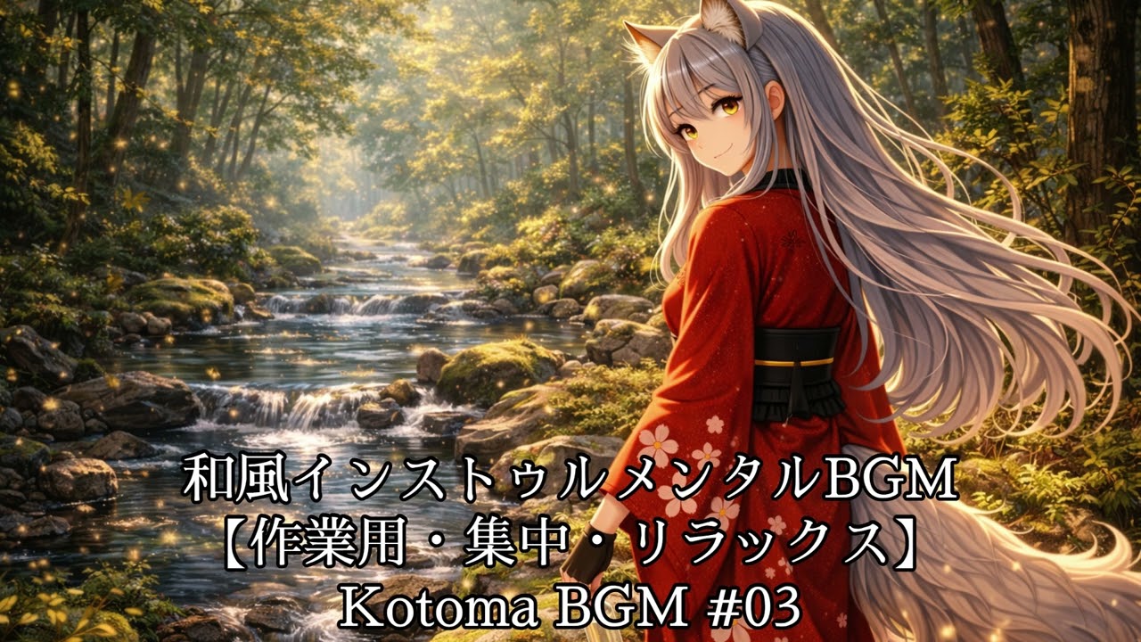和風インストゥルメンタルBGM【作業用・集中・リラックス】｜Kotoma BGM #03