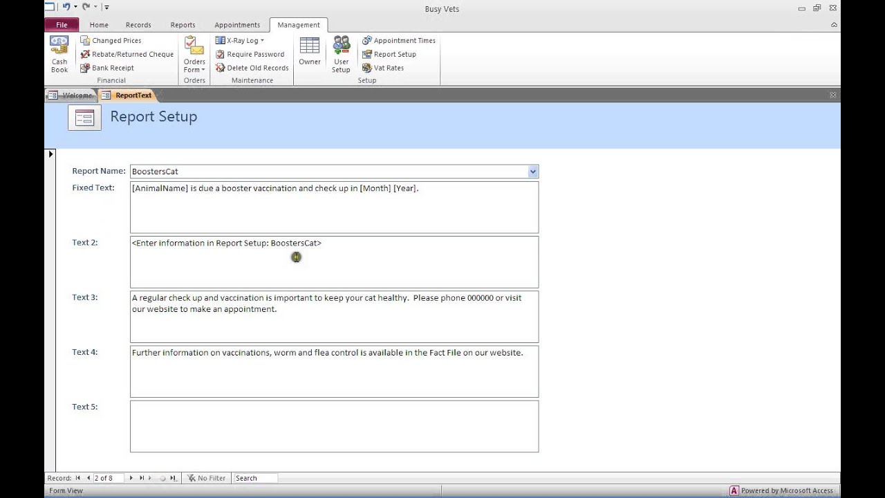 21.Report Setup