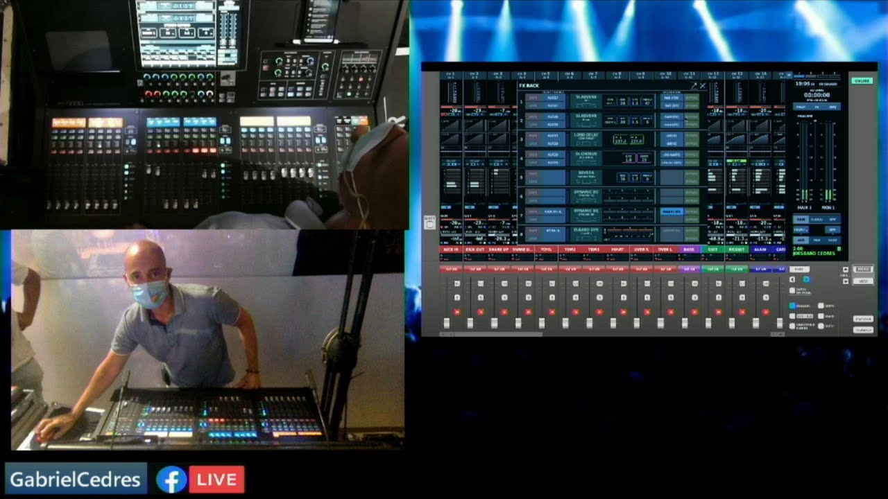 Técnica para  Streaming con ROLANDM5000, ROLANDVR50HD, AVOLITES Gabriel Cedres