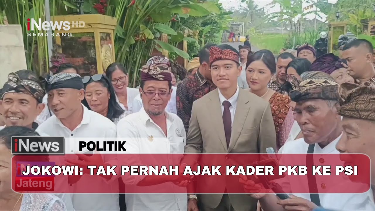 KLARIFIKASI JOKOWI Soal Ajak Kader Partai Lain Masuk PSI | Pindah Partai Disebut Bentuk Demokrasi