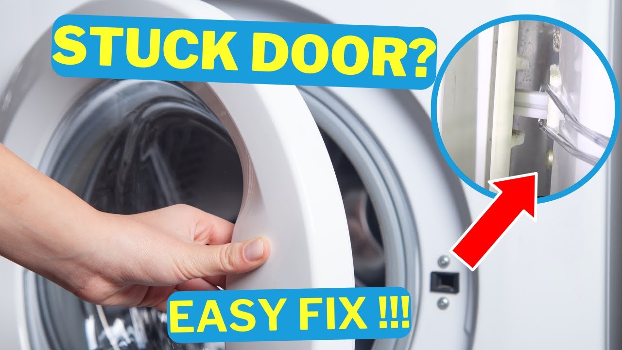 Washing Machine Door Stuck won't open, How to Release and Open the Door Easily.