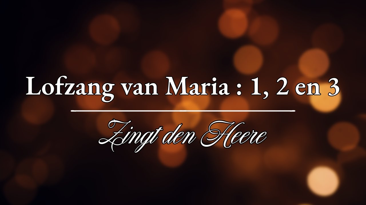 Lofzang van Maria vers 1, 2 en 3 - Psalmbegeleiding op orgel