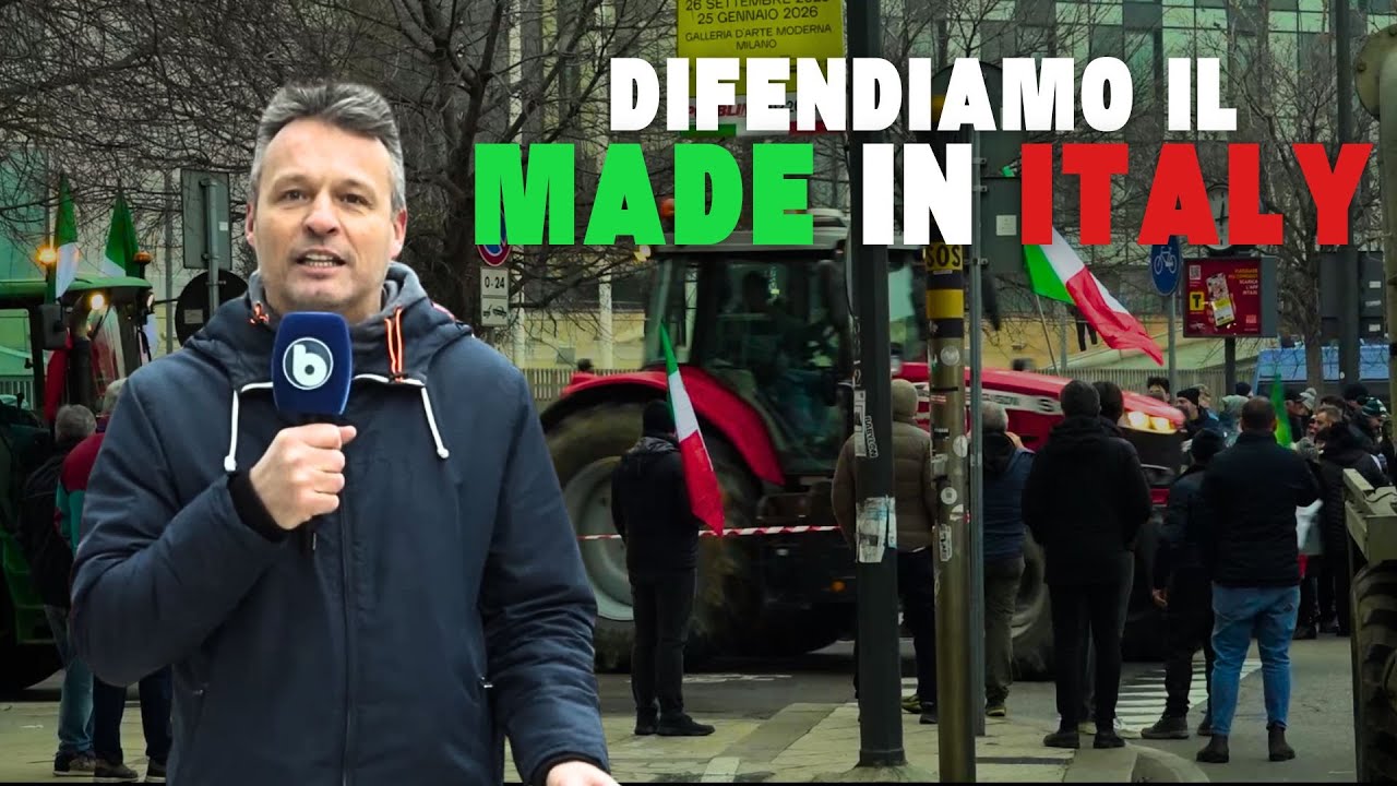 I TRATTORI INVADONO MILANO: "L'UE FIRMA ACCORDI, I CONTADINI PAGANO!" LA PROTESTA
