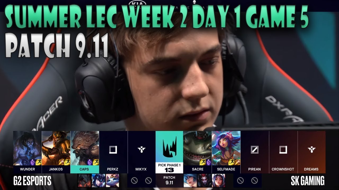 G2 eSports vs SK Gaming Game 5 | W2D1 S9 LEC Summer 2019 | G2 vs SK W2D1