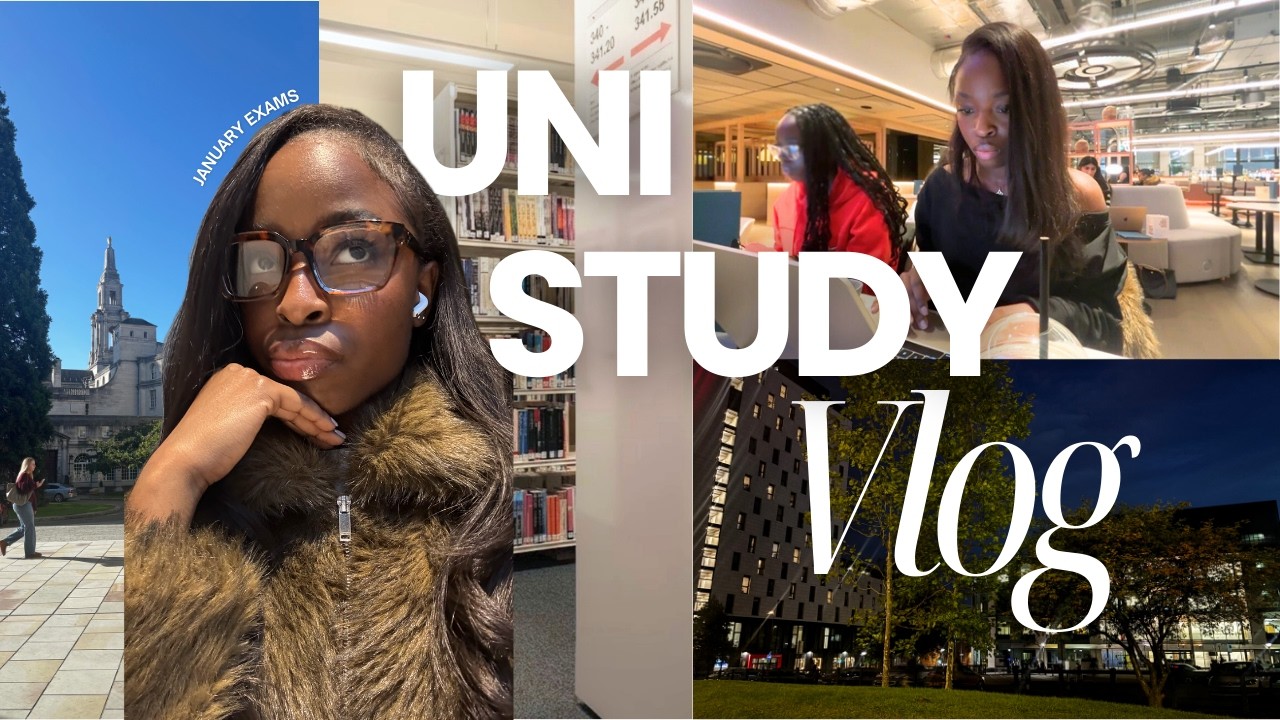 Uni Study VLOG | 📚university, exam week, very productive days, economics student, studying 