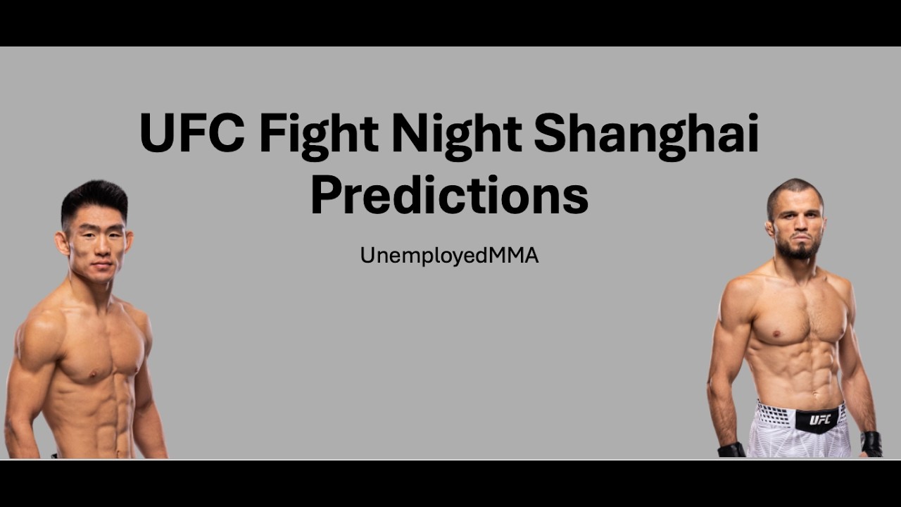 Прогнозы на UFC Fight Night в Шанхае