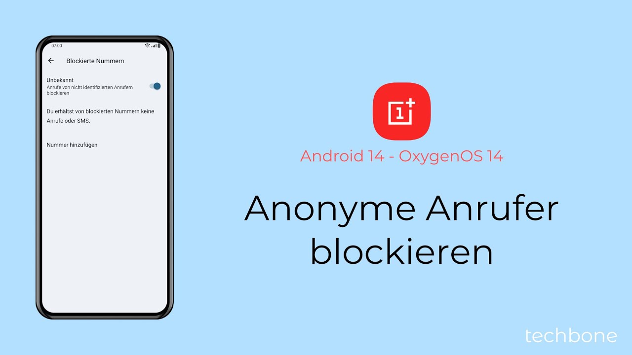 Anonyme Anrufer blockieren - OnePlus [Android 14 - OxygenOS 14]