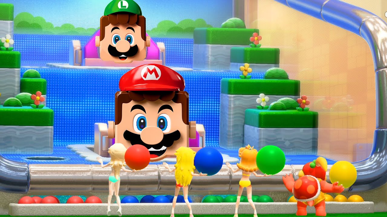 【スーパーマリオパーティ】ミニゲームピーチVsロゼッタVsデイジーVsプンプン(COM最強 たつじん)