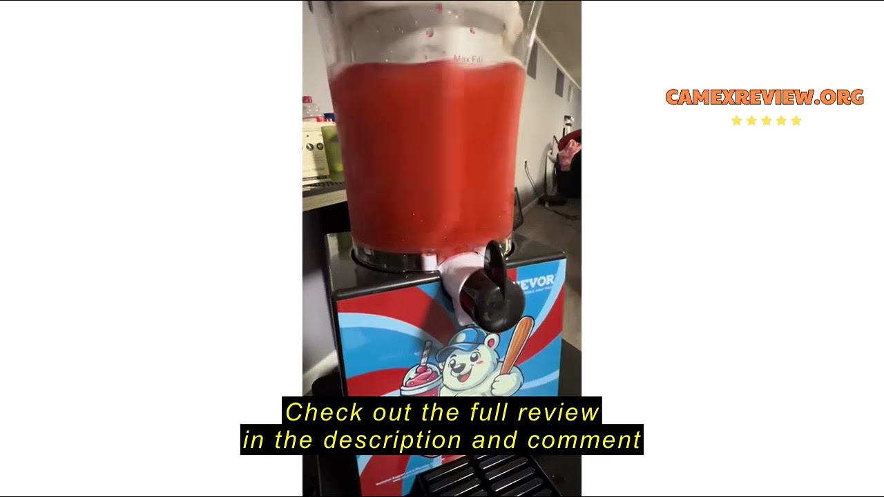 Review VEVOR Slushy Machine for Home, 34oz Tank Home-use Margarita Machine, Smoothie Frozen Drink Ma
