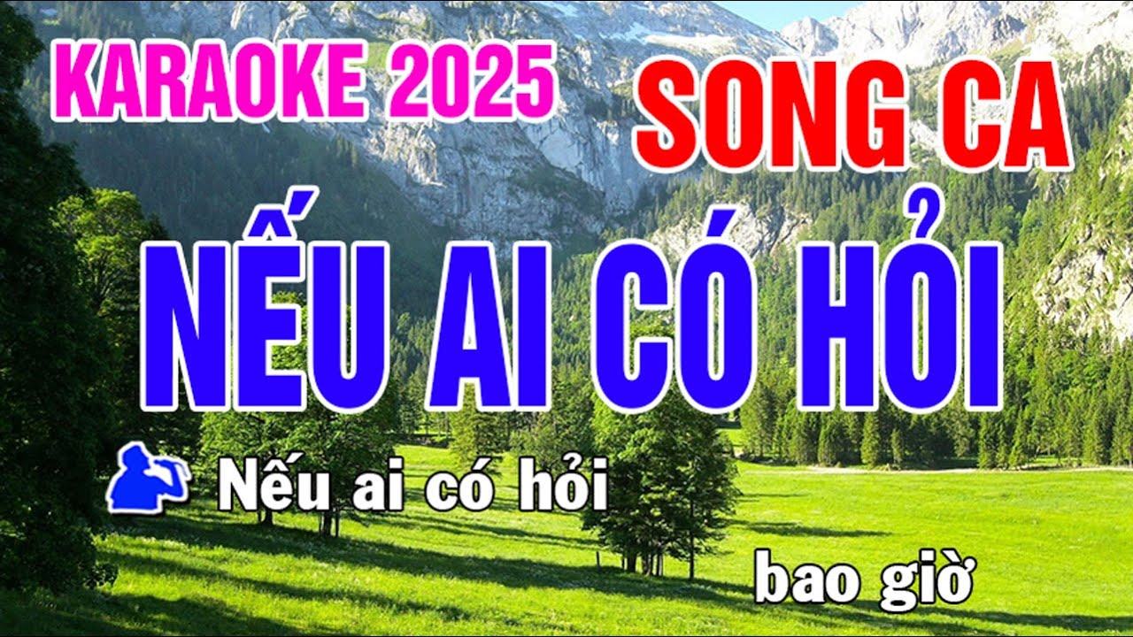Karaoke Nếu Ai Có Hỏi Nhạc Sống Song Ca - Phối Mới Dễ Hát - Nhật Nguyễn