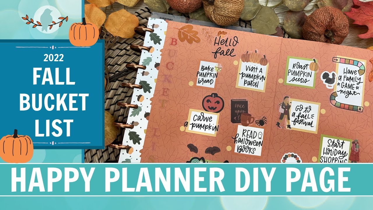Creating My Fall Bucket List 2022 | Happy Planner