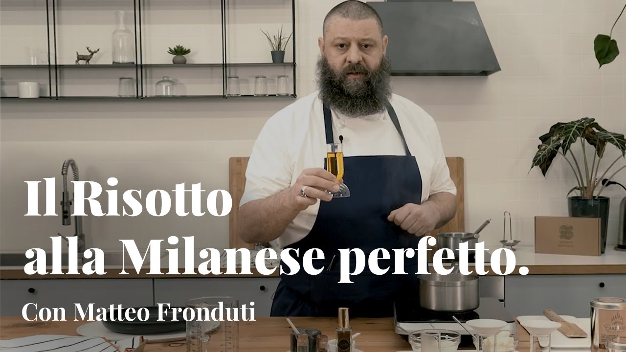 Risotto alla Milanese  con lo Chef Matteo Fronduti del ristorante Manna, Milano