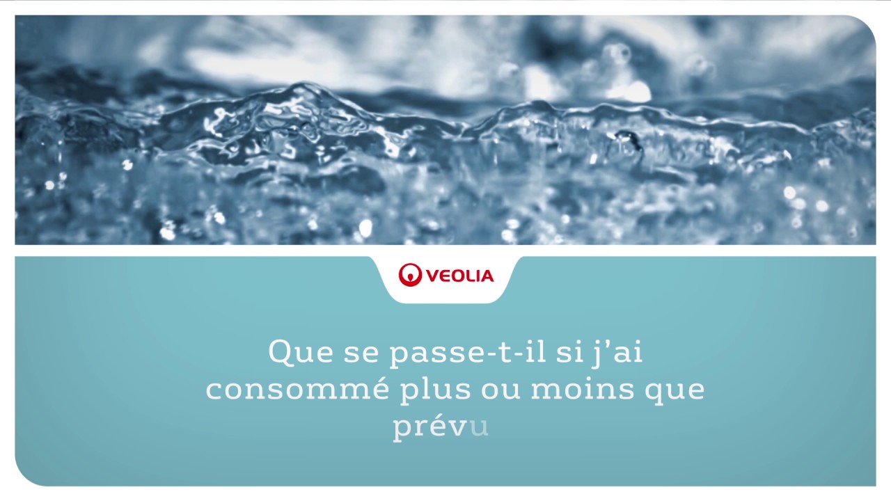 La mensualisation de vos factures d'eau