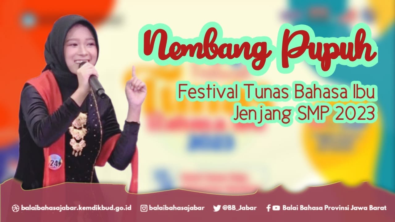 Pemenang 1 Putri, Nembang Pupuh  Jenjang SMP, FTBI Jawa Barat dan Banten 2023