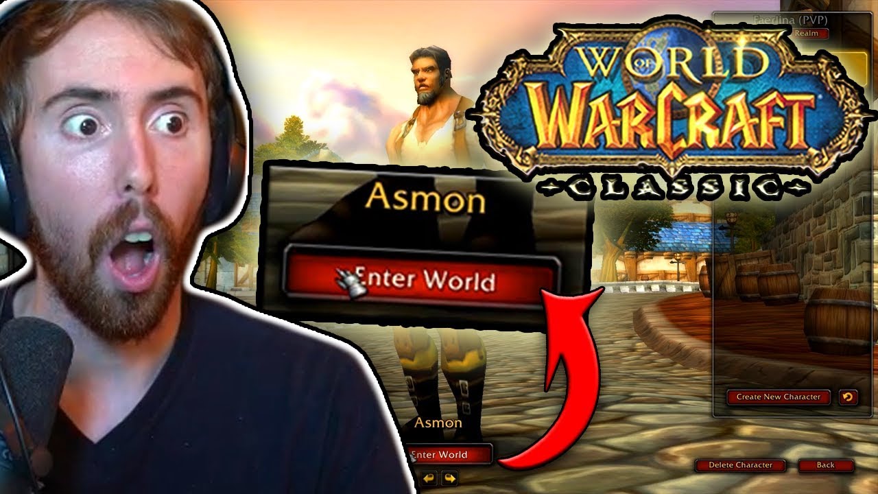 Asmongold Plays WoW Classic Official Release! (LVL 1-5)
