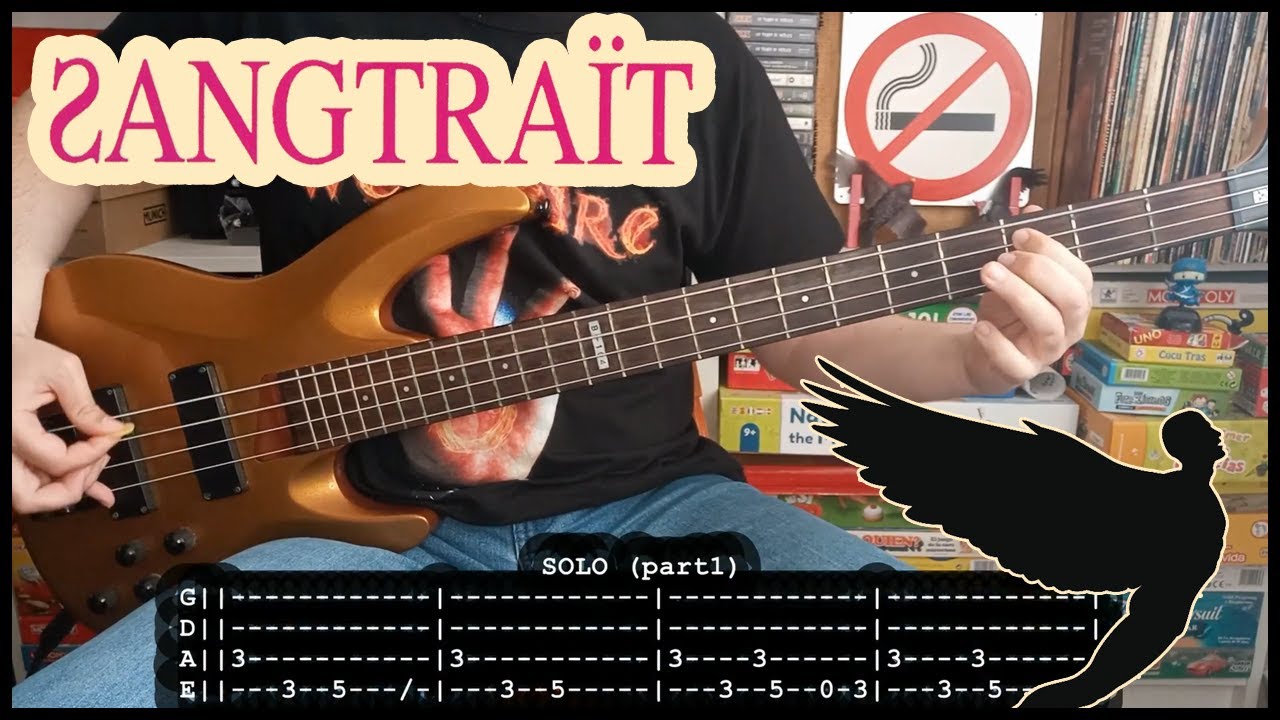 SANGTRAÏT - El vol de l'home ocell 🕊️ (BASS TABS) [lyrics + PDF]