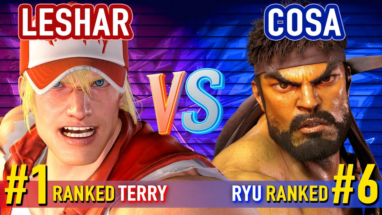 SF6 ▰ LESHAR (#1 Ranked Terry) vs COSA (#6 Ranked Ryu) ▰ High Level Gameplay
