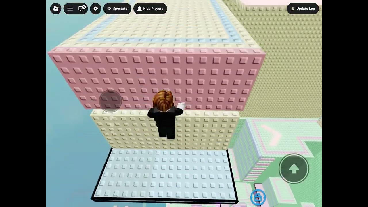 Completing a wall hop tower in Roblox speed run 🏃 
