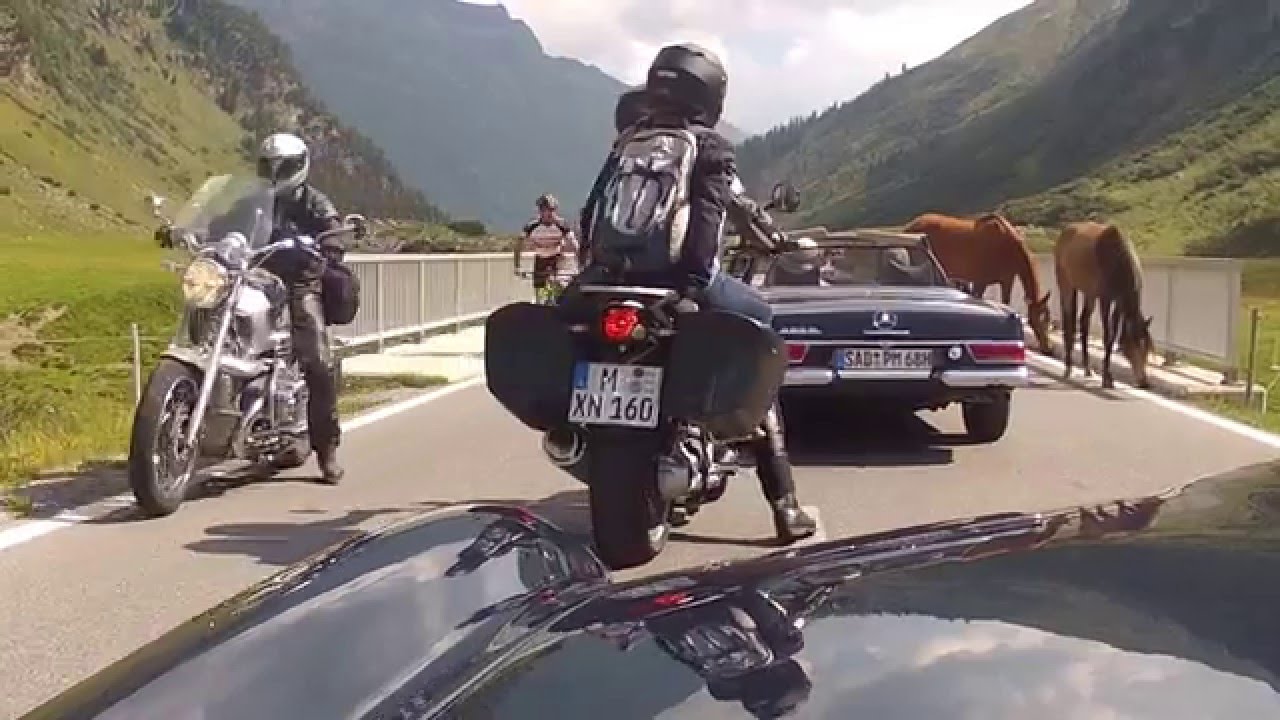 Silvretta Höhenstraße Biehler Höhe - Galtür - Ischgl Mercedes Pagode 280SL W113