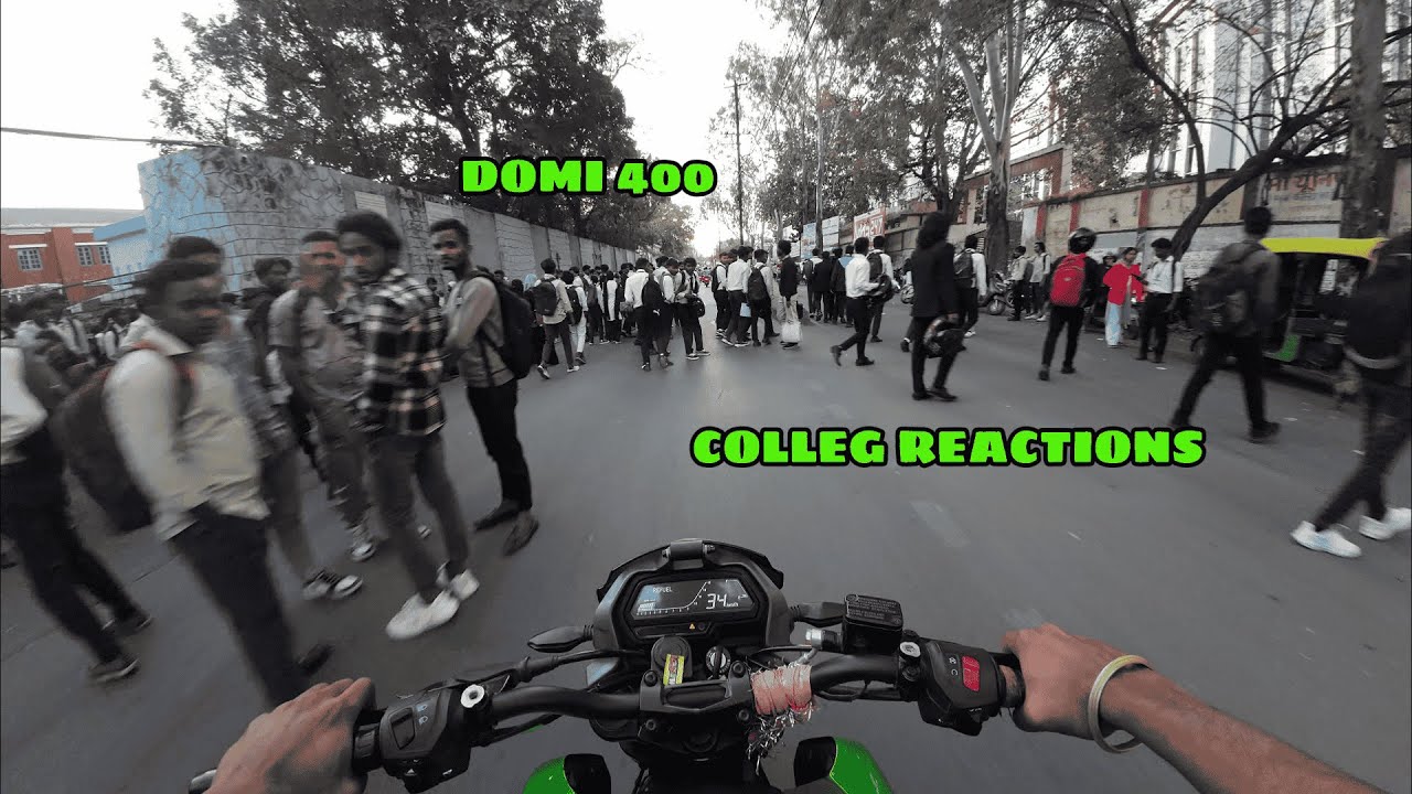 COLLEG REACTION 😍|| DOMINAR 400 BS7🏁 || POLICE☠️😱