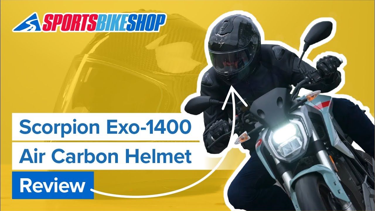 Scorpion Exo 1400 Air Carbon motorcycle helmet review - Sportsbikeshop