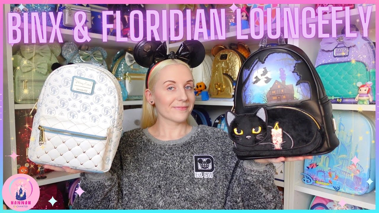 Hocus Pocus Binx Loungefly Mini Backpack Review Disney World Grand Floridian Resort Unbox ShopDisney