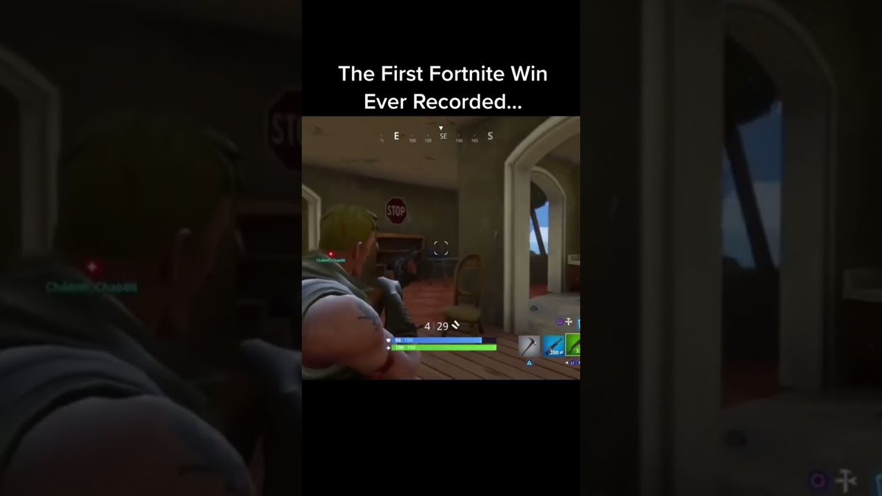 The First Fortnite Win Ever Recorded&hellip;