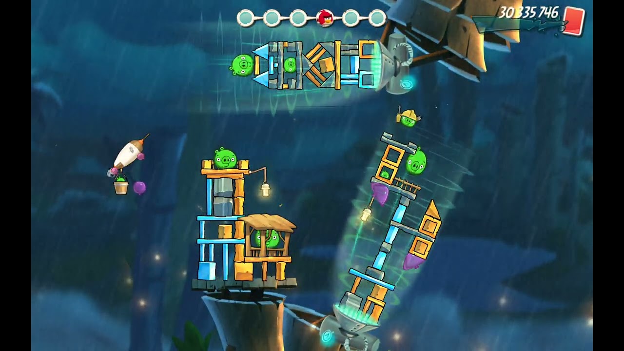 Angry birds 2. Чудеса чака . Босс застрял в порталле .