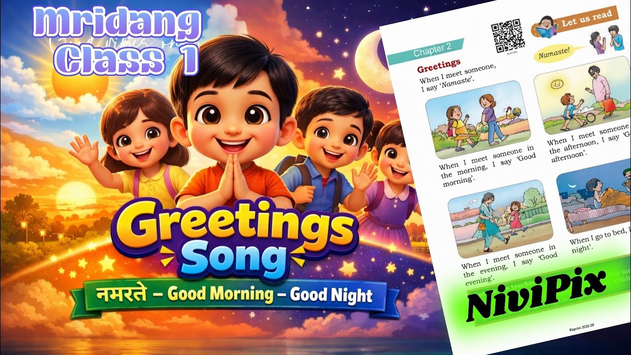 Greetings Song for Kids | Namaste, Good Morning, Good Night | English–Hindi Rhymes