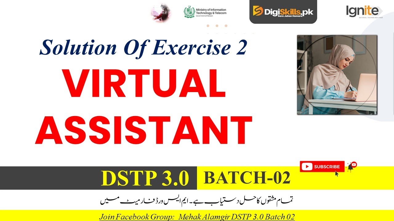 virtual assistant exercise 2 2026 | dstp 3.0 batch 02