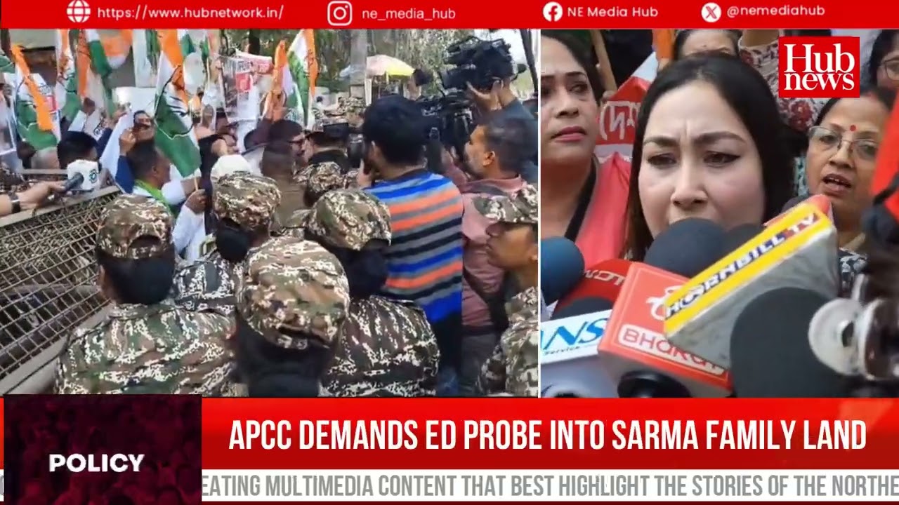 Massive Dispur Protest: APCC Demands ED Probe Into CM Family’s Alleged 12,000-Bigha Land Grab