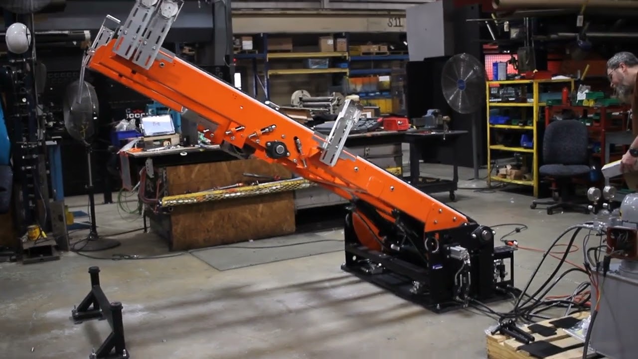 Hydraulically Powered Chain Conveyor Drawbridge