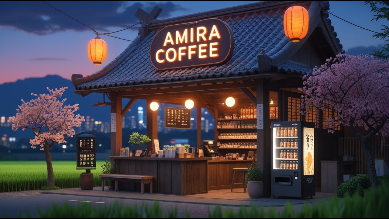 Study in a Rainy 1980s Café 🌧️ Chillhop Vibes with Coffee Shop Sounds & Lofi Flow