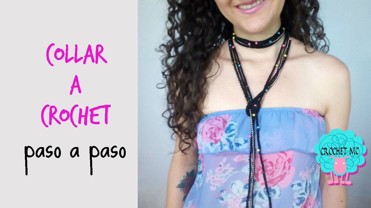 tutorial Collar a crochet - fácil
