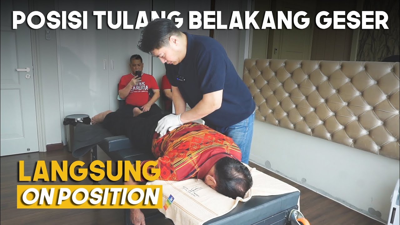 POSISI TULANG BELAKANG GESER LANGSUNG ON POSITIONN🔥‼️ @MASTERJOETHERAPY #youtube #bonesetting #yt
