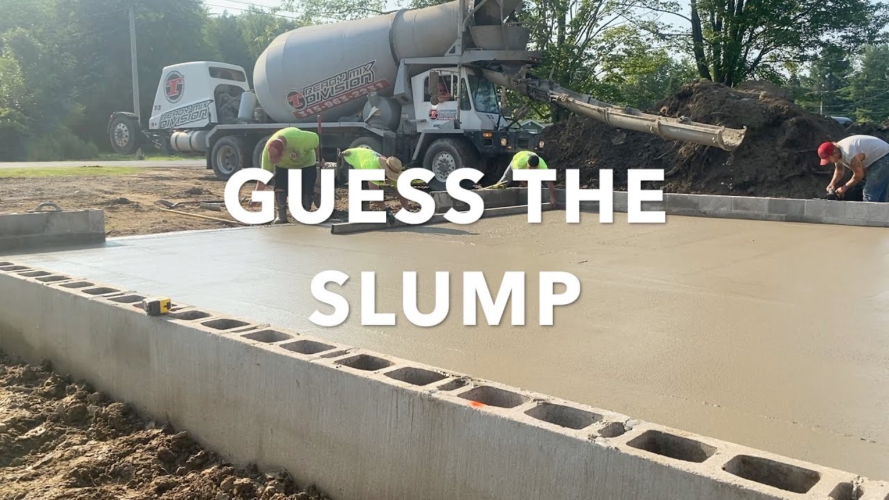 Pouring concrete at a pitch. What is a good slump?