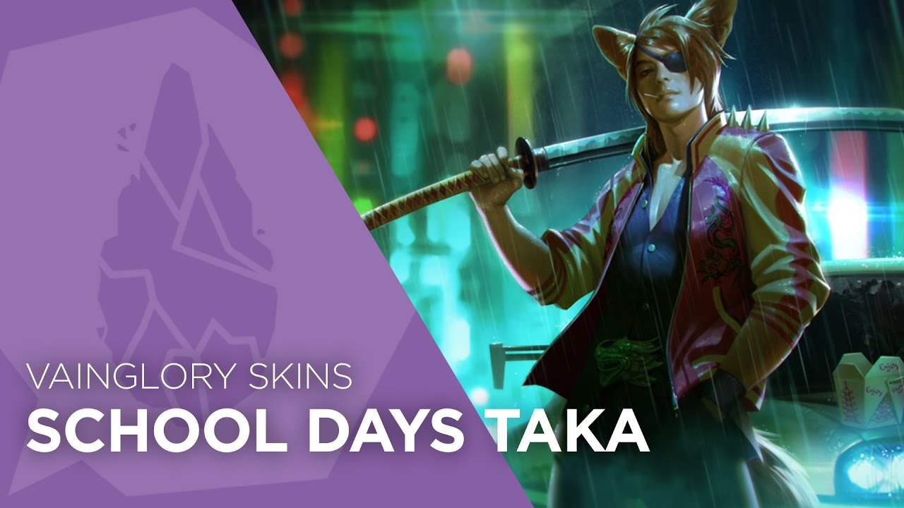 Vainglory Skins - School Days Taka Gameplay (Update 2.2)