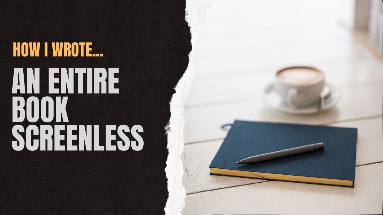 Процесс создания книги Screenless Writer.