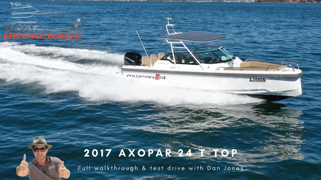 2017 Axopar 24 T-top - Full Walkthrough & Test Drive with Dan Jones