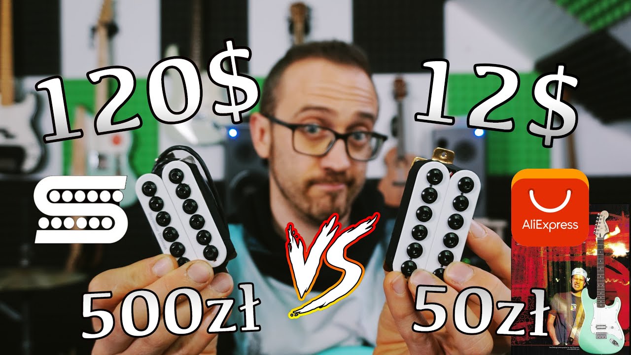 Seymour Duncan SH8 Invader (130$) VS Aliexpress 12$ Humbucker - Oryginał kontra podróba? (ENG SUB