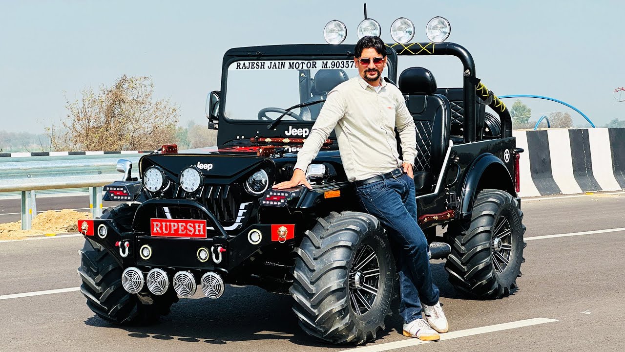 open modified jeep for Mr Raj and Rupesh Jhunjunu Rajasthan